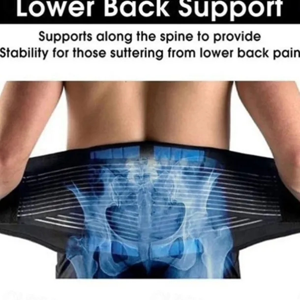 New Upgrade High Comfort Adjustable Neoprene Waist Support Double Pull Lumbar Support Brace Low In Back Belt Brace Pain Relief Band Waist
