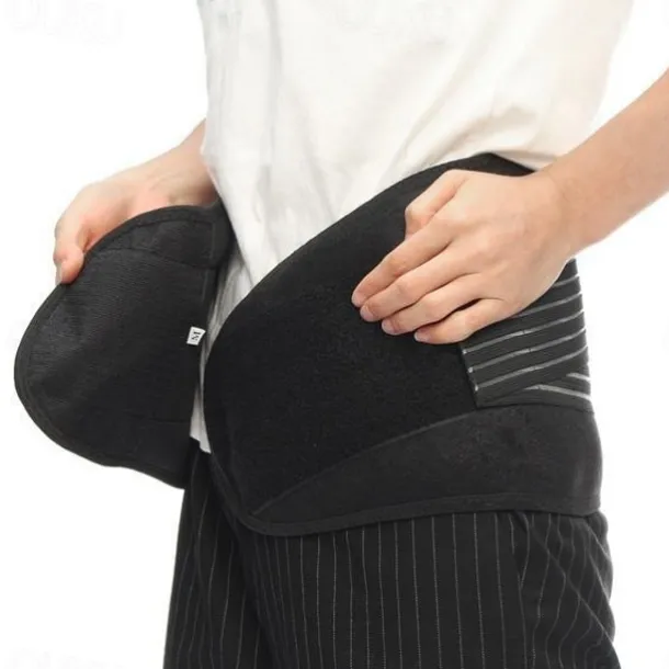 New Upgrade High Comfort Adjustable Neoprene Waist Support Double Pull Lumbar Support Brace Low In Back Belt Brace Pain Relief Band Waist