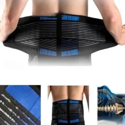 New Upgrade High Comfort Adjustable Neoprene Waist Support Double Pull Lumbar Support Brace Low In Back Belt Brace Pain Relief Band Waist