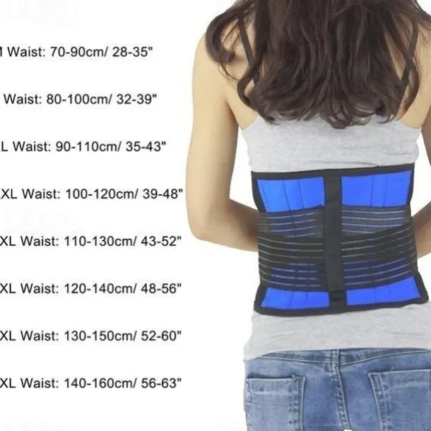 New Upgrade High Comfort Adjustable Neoprene Waist Support Double Pull Lumbar Support Brace Low In Back Belt Brace Pain Relief Band Waist