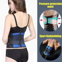 New Upgrade High Comfort Adjustable Neoprene Waist Support Double Pull Lumbar Support Brace Low In Back Belt Brace Pain Relief Band Waist