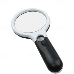 New Upgrade 3X 45X Handheld Magnifier 3 LED Light Reading Magnifying Glass Jewelry Repair Tool Jewellery Loupe