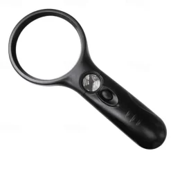 New Upgrade 3X 45X Handheld Magnifier 3 LED Light Reading Magnifying Glass Jewelry Repair Tool Jewellery Loupe