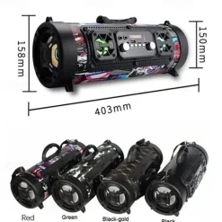 New USB /AUX/ TF Card Phone PC Subwoofer Speakerphone Wireless Bluetooth Portable Speaker Surround Stereo Outdoor Speaker