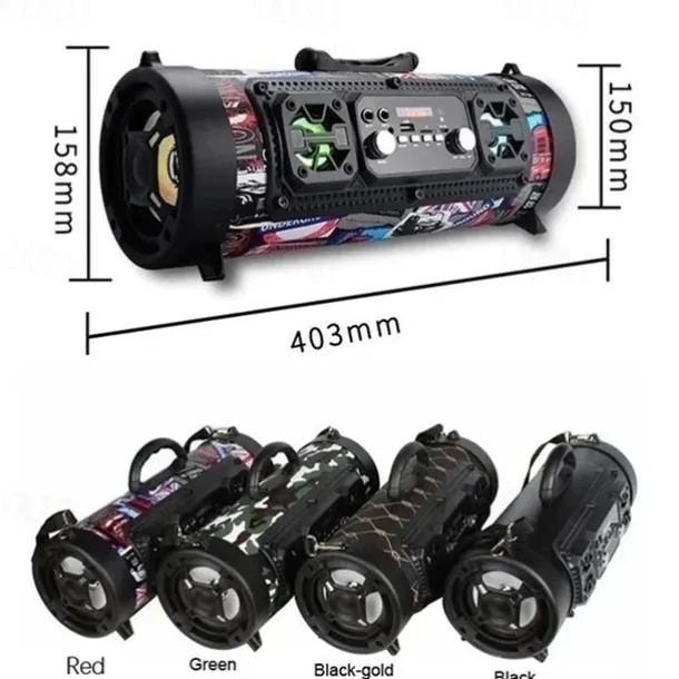 New USB /AUX/ TF Card Phone PC Subwoofer Speakerphone Wireless Bluetooth Portable Speaker Surround Stereo Outdoor Speaker