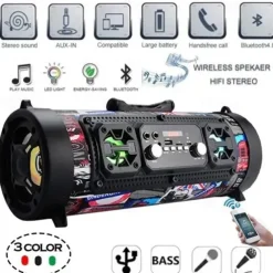 New USB /AUX/ TF Card Phone PC Subwoofer Speakerphone Wireless Bluetooth Portable Speaker Surround Stereo Outdoor Speaker