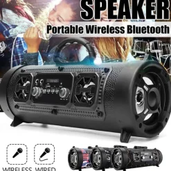 New USB /AUX/ TF Card Phone PC Subwoofer Speakerphone Wireless Bluetooth Portable Speaker Surround Stereo Outdoor Speaker