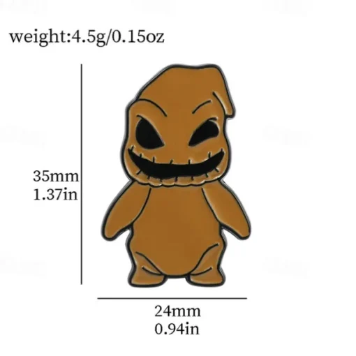 Night Before Christmas Enamel Pin - Creative Cute Jack Sally Gifts for Fans Cartoon Pin for Clothes Backpack Bag Hat Collection