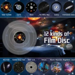 Night Light Galaxy Projector Starry Sky Projector Rotate Planetarium Lamp For Kids Bedroom Valentines Day Gift Wedding Deco