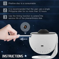 Night Light Galaxy Projector Starry Sky Projector Rotate Planetarium Lamp For Kids Bedroom Valentines Day Gift Wedding Deco