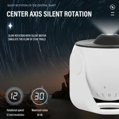 Night Light Galaxy Projector Starry Sky Projector Rotate Planetarium Lamp For Kids Bedroom Valentines Day Gift Wedding Deco