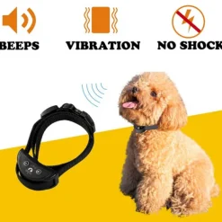 No Shock Anti Bark Collar Pet Dog Cat Aiti Barking Trainer Rechargeable Waterproof No Harm Pet Dog Training Collar