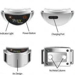 No Shock Dog Collar Vibration Collar for Small Medium Dogs Vibrating Dog Collar 1600Ft Remote Control IP67 Waterproof