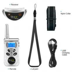 No Shock Dog Collar Vibration Collar for Small Medium Dogs Vibrating Dog Collar 1600Ft Remote Control IP67 Waterproof