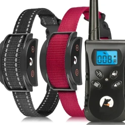 No Shock Pet Dog Training Collar No Prongs Waterproof Humane Sound Vibration Collar Rechargeable Up to 1600Ft Remote Range