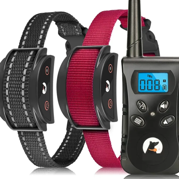 No Shock Pet Dog Training Collar No Prongs Waterproof Humane Sound Vibration Collar Rechargeable Up to 1600Ft Remote Range