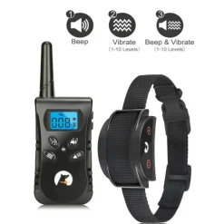 No Shock Pet Dog Training Collar No Prongs Waterproof Humane Sound Vibration Collar Rechargeable Up to 1600Ft Remote Range