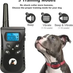 No Shock Pet Dog Training Collar No Prongs Waterproof Humane Sound Vibration Collar Rechargeable Up to 1600Ft Remote Range