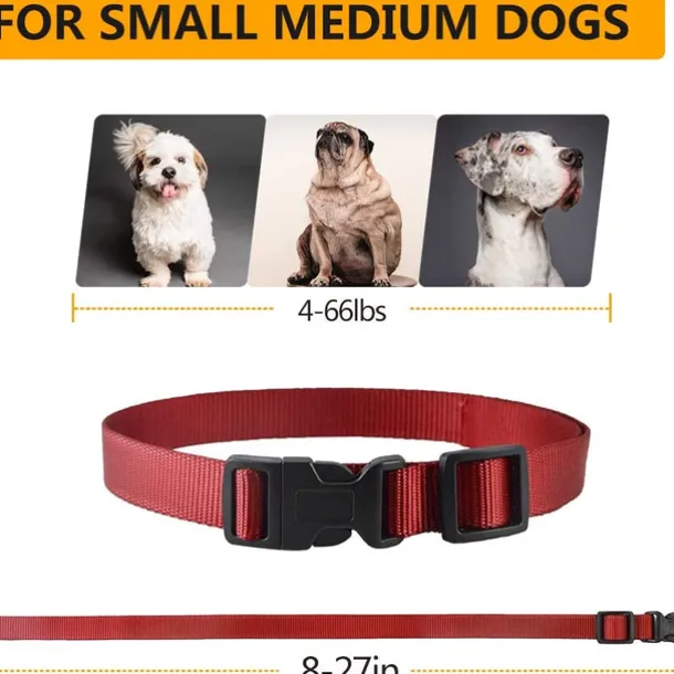 No Shock Pet Dog Training Collar No Prongs Waterproof Humane Sound Vibration Collar Rechargeable Up to 1600Ft Remote Range