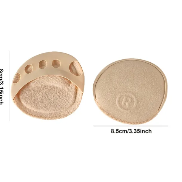 Non-Slip Metatarsal Pads – Soft Cushions for Forefoot Pain Relief, Breathable Pressure-Relief Pads for High Heels and Daily Comfort, Available in Beige and Black
