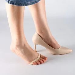Non-Slip Metatarsal Pads – Soft Cushions for Forefoot Pain Relief, Breathable Pressure-Relief Pads for High Heels and Daily Comfort, Available in Beige and Black