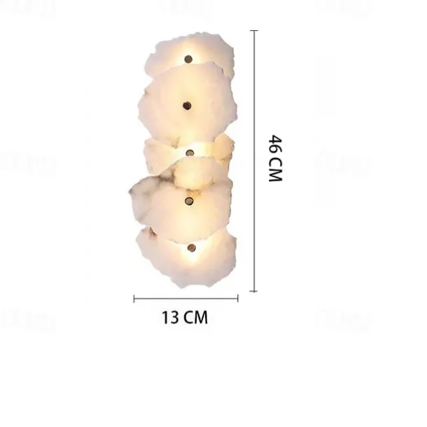 Nordic Art Bar Living Room Staircase Copper Wall Lamp Postmodern Designer Hotel Lobby Decorative Rectangular Marble Wall Lights 110-240V