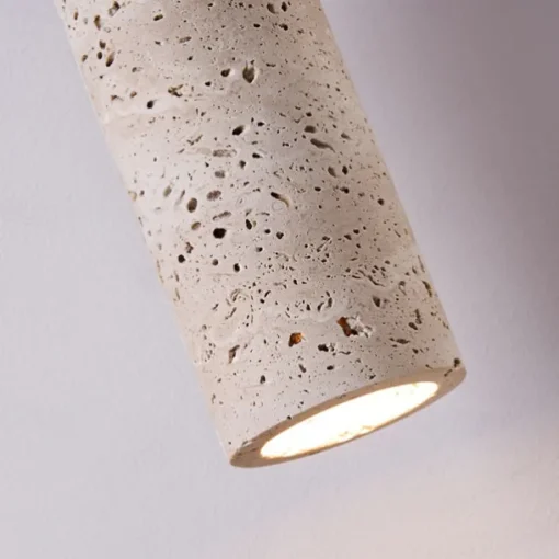 Nordic Modern Natural Stone Pendant Lamp E27 Light Source Single Head Ceiling Lamp Wooden Bedroom Bedside Hanging Line Lamp 24cm 85-265V