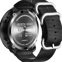NORTH EDGE Apache Men Digital Watches Waterproof 50M Running Swimming Men Tactical Sport Watch Outdoor Sports Survival Military Watches for Men, Compass, Pedometer Calories