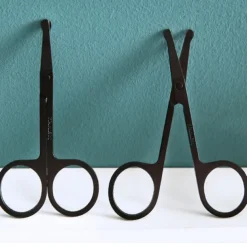 Nose Hair Scissors Stainless Steel Round Head Beauty Trimmer Nose Hair Trimmers Portable Ergonomics Nose Hair Cutter Tools