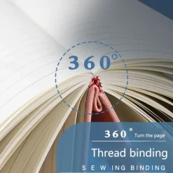 Notebook Super Thick College Students A5 Leather Business Notepad Thick Retro Simple Diary Creative Wholesale, Back to School Gift (Excluding Pens)