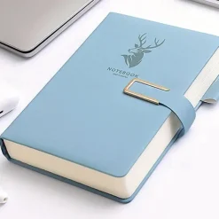 Notebook Super Thick College Students A5 Leather Business Notepad Thick Retro Simple Diary Creative Wholesale, Back to School Gift (Excluding Pens)