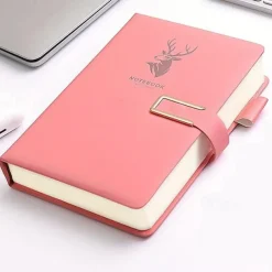 Notebook Super Thick College Students A5 Leather Business Notepad Thick Retro Simple Diary Creative Wholesale, Back to School Gift (Excluding Pens)