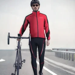 Nuckily Men's Cycling Jacket with Pants Fleece Jacket Winter Thermal Warm Windproof 3D Pad Breathable Bike Windbreaker Clothing Suit Mountain Bike MTB Road Bike Cycling Green Red Blue Bike Wear