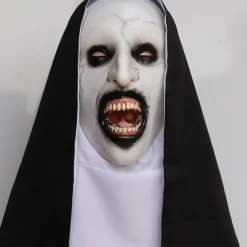 Nun Mask Nun Scary Latex Mask Halloween Party Scary Full Head Costume Mask Easy Halloween Costumes