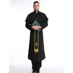 Nun Priest Couples Cosplay Costume Couples' Costumes Adults' Men's Women's Cosplay Sexy Costume Carnival Masquerade Easy Carnival Costume