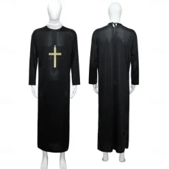 Nun Priest Couples Halloween Group Family Costumes Adults' Men's Women's Cosplay Party Masquerade Easy Carnival Costume