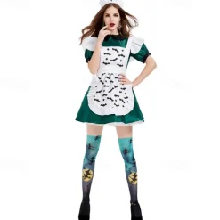 Nurse Halloween Cosplay Costume Party Costume Masquerade Outfits Cosplay Adults' Women's Carnival Masquerade Mardi Gras Performance Party Halloween Easy Halloween Costumes Dress Up