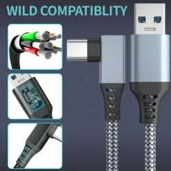 Oculus Quest2 Link Cable Computer VR Game Console VR Glasses USB To Type-c Connection Cable