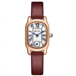 OFNS Brand Women Quartz Watch Fashion Casual Wristwatch Waterproof World Time Decoration Stainless Steel Watch