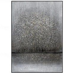 Oil Painting Hand Painted Vertical Abstract Landscape Classic Modern Rolled Canvas (No Frame)