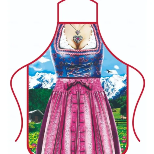 Oktoberfest Apron Dirndl Lederhosen Oktoberfest / Beer Bavarian Bavarian Couple Bavarian Munich Wiesn Wiesn Women's Traditional Style Cloth Apron