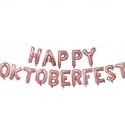 Oktoberfest Balloon 16 Inch Golden Aluminum Film Balloon Large Wine Glass Venue Decoration