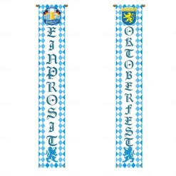 Oktoberfest Banner Hanging Flag Door Curtain Beer Theme Couplet Background Cloth Festival Hanging Cloth