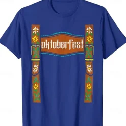 Oktoberfest Beer Bavarian T-shirt Lederhosen Anime 3D Graphic For Men's Adults' Oktoberfest Beer Masquerade 3D Print Vacation Casual Daily