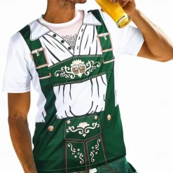 Oktoberfest Beer Bavarian T-shirt Lederhosen 3D Graphic For Men's Unisex Adults' Carnival Oktoberfest Beer 3D Print Casual Daily