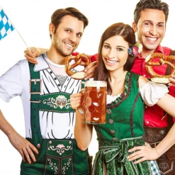 Oktoberfest Beer Bavarian T-shirt Lederhosen 3D Graphic For Men's Unisex Adults' Carnival Oktoberfest Beer 3D Print Casual Daily
