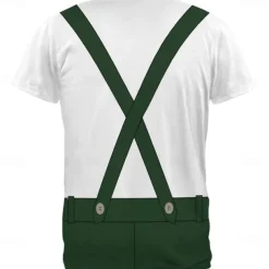 Oktoberfest Beer Bavarian T-shirt Lederhosen 3D Graphic For Men's Unisex Adults' Carnival Oktoberfest Beer 3D Print Casual Daily