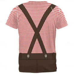 Oktoberfest Beer Bavarian T-shirt Lederhosen 3D Graphic For Men's Adults' Carnival Oktoberfest Beer 3D Print Party Casual Daily