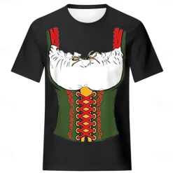 Oktoberfest Beer Bavarian T-shirt Lederhosen 3D For Women's Adults' Carnival Oktoberfest Beer Hot Stamping Party Casual Daily