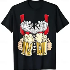 Oktoberfest Beer Bavarian T-shirt Lederhosen 3D For Women's Adults' Carnival Oktoberfest Beer Hot Stamping Party Casual Daily